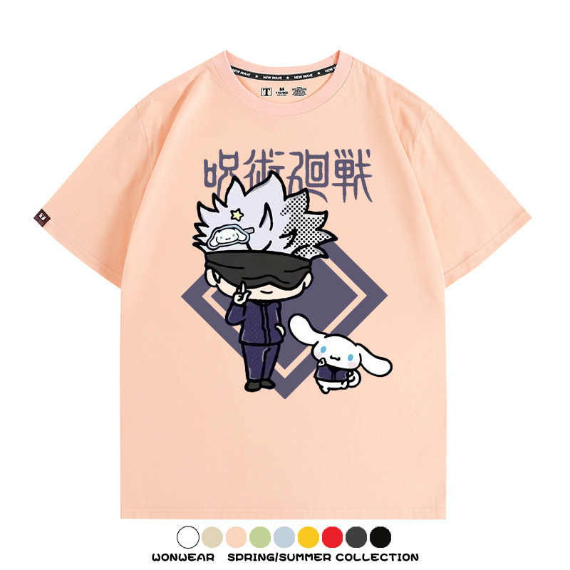 咒術迴戰聯名三麗鷗 親子情侶裝寬鬆短袖T
