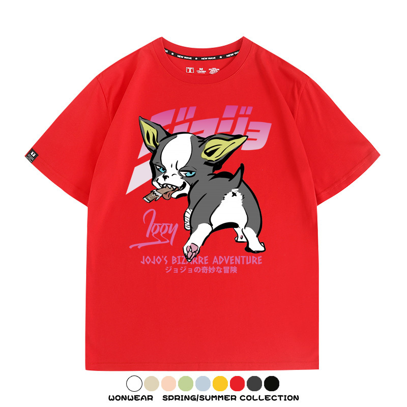 JOJO的奇妙冒險聯名伊奇愚者替身 親子情侶裝寬鬆短袖T