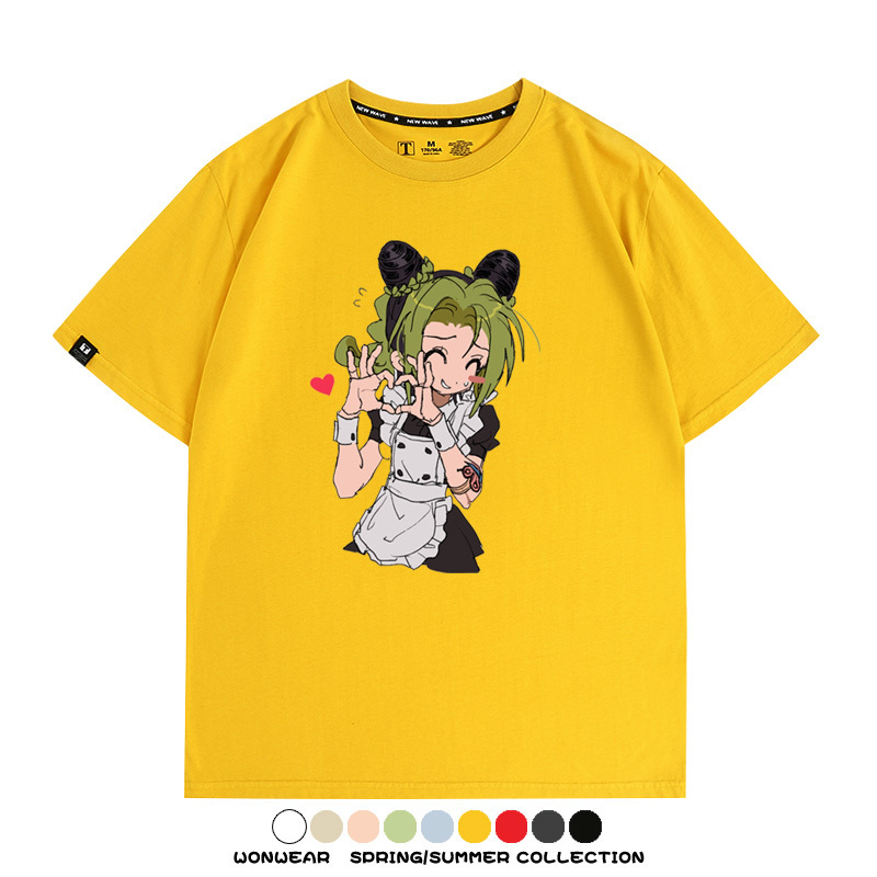JOJO的奇妙冒險石之海動漫空條徐倫卡通周邊聯名短袖夏男純棉T恤