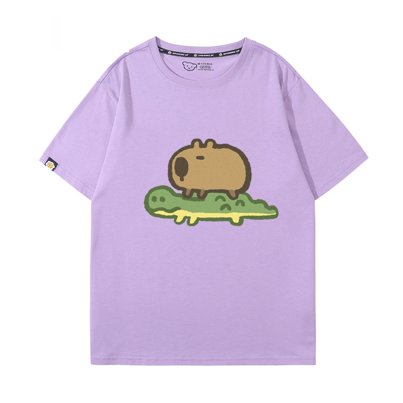 卡皮巴拉 2024親子情侶男女同款 T恤