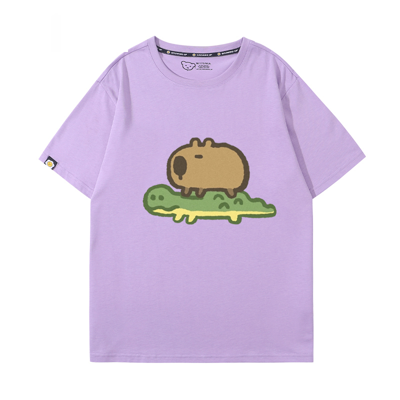 卡皮巴拉 2024親子情侶男女同款 T恤