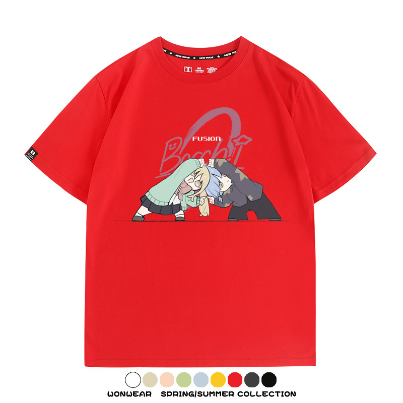 孤獨搖滾日系二次元 親子情侶裝寬鬆短袖T