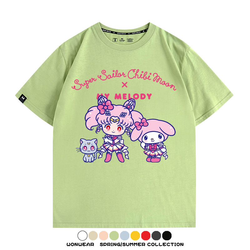 美少女戰士聯名三麗鷗周邊短袖T恤