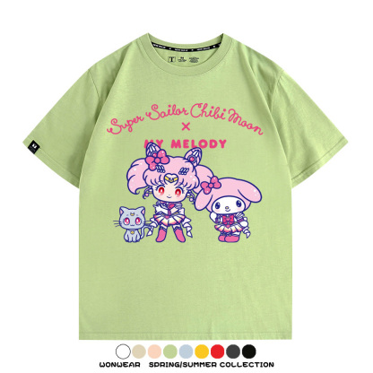 美少女戰士聯名三麗鷗周邊短袖T恤