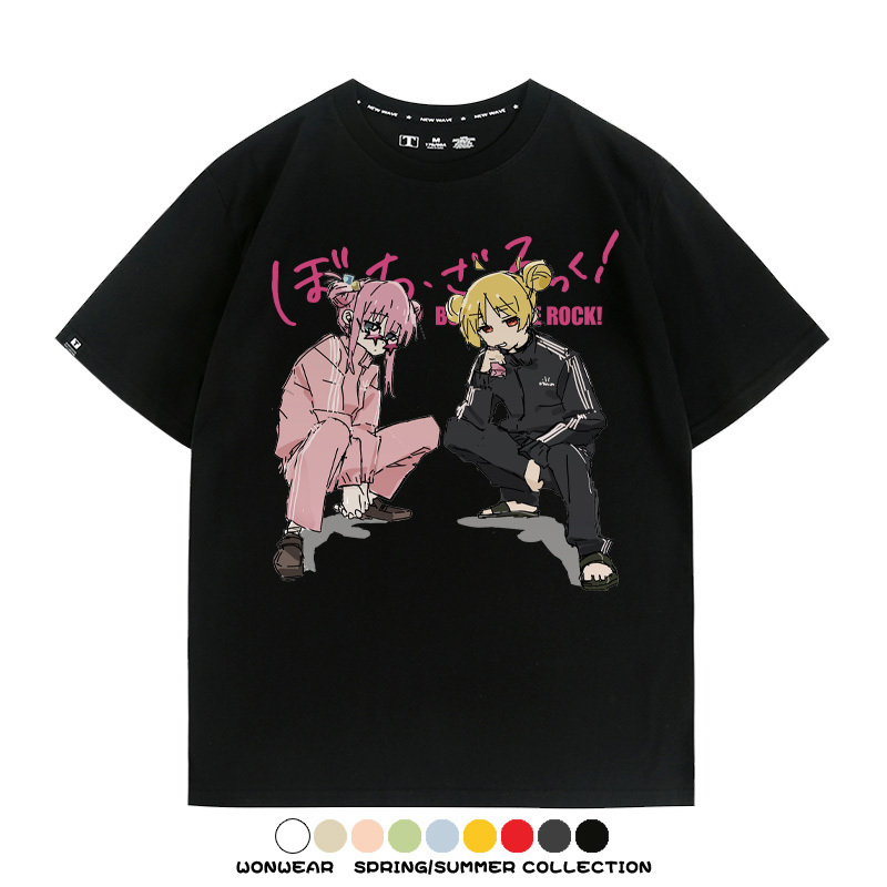 孤獨搖滾後藤一里聯名 親子情侶裝寬鬆短袖T