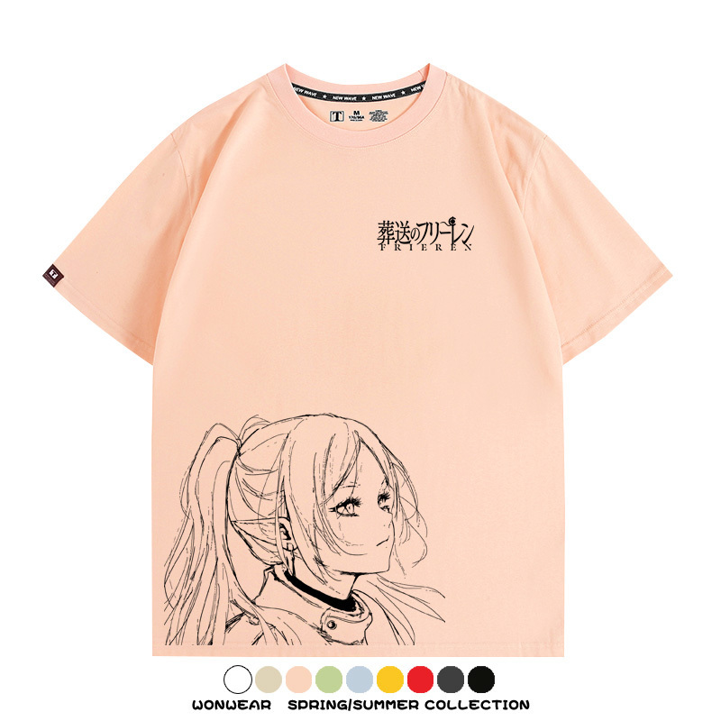 葬送的芙莉蓮原畫線條 親子情侶寬鬆短袖T