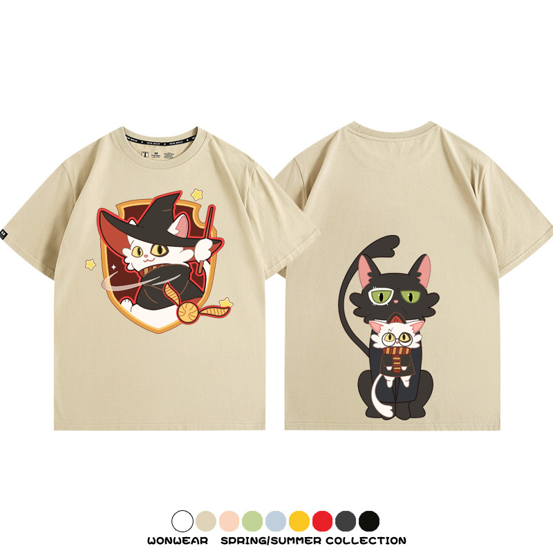 鈴芽之旅大臣聯名哈利波特 親子情侶裝寬鬆短袖T