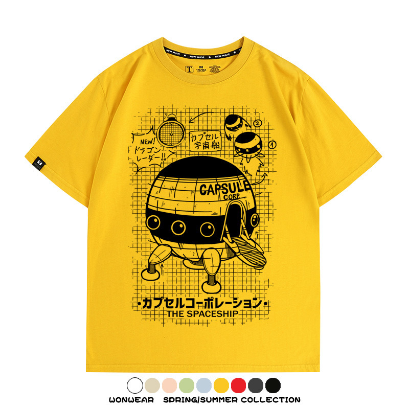 七龍珠宇宙船 親子情侶裝寬鬆短袖T