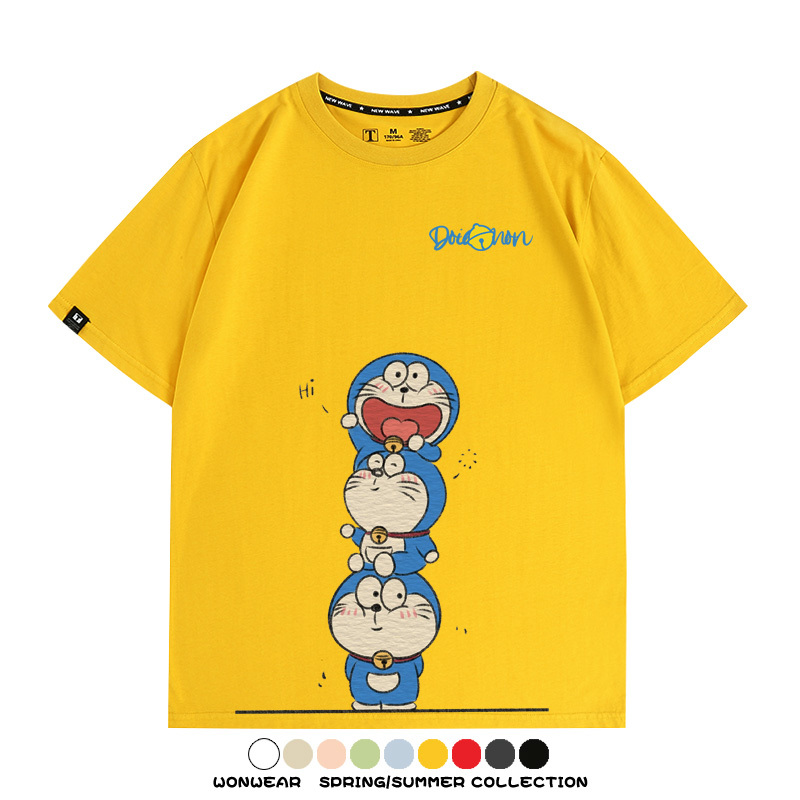 哆啦A夢聯名 親子情侶裝寬鬆短袖T