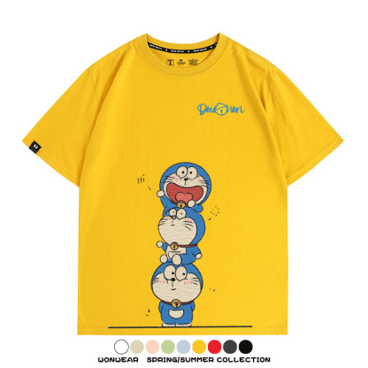 哆啦A夢聯名 親子情侶裝寬鬆短袖T
