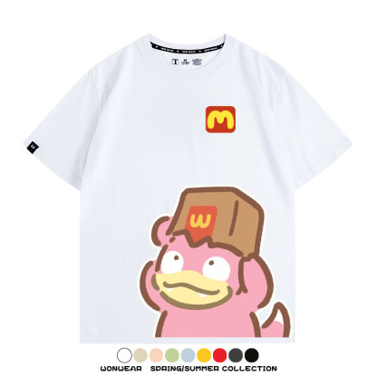寶可夢聯動麥當勞 親子情侶裝寬鬆短袖T