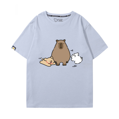 卡皮巴拉 2024親子情侶男女同款 T恤