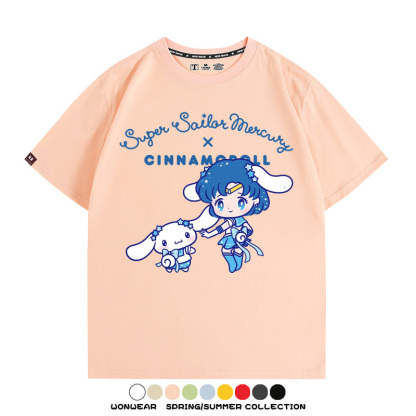 美少女戰士聯名三麗鷗周邊短袖T恤