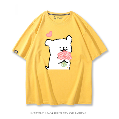 線條小狗 2024親子情侶男女同款 T恤