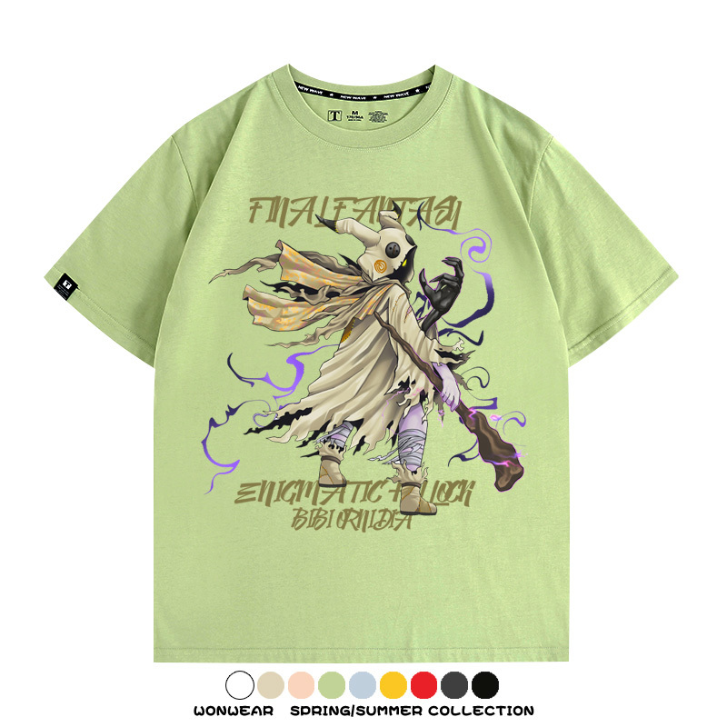 最終幻想9聯名寶可夢謎擬丘 親子情侶裝寬鬆短袖T