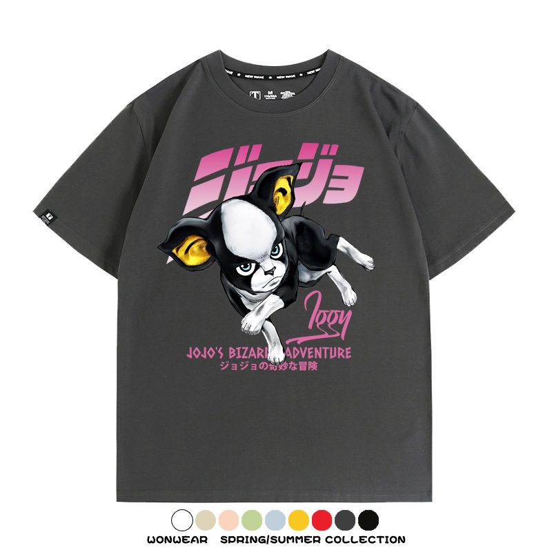 JOJO的奇妙冒險聯名伊奇愚者替身 親子情侶裝寬鬆短袖T