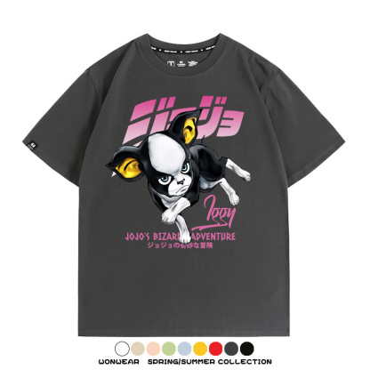 JOJO的奇妙冒險聯名伊奇愚者替身 親子情侶裝寬鬆短袖T