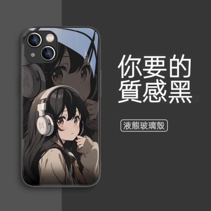 蘋果 系列情侶 液態玻璃防摔殼