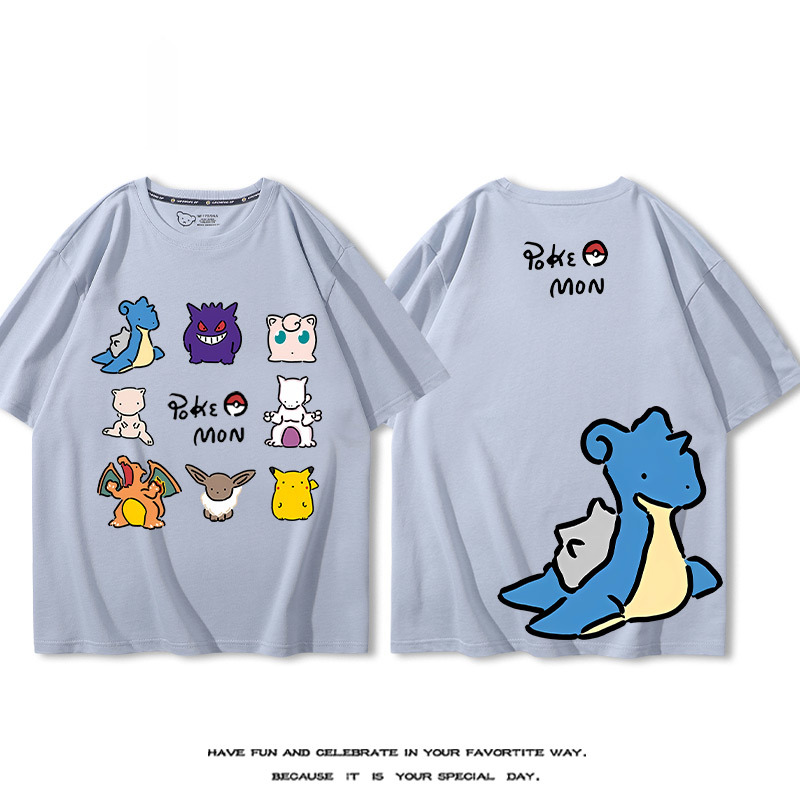 精靈寶可夢 2024親子情侶男女同款 T恤