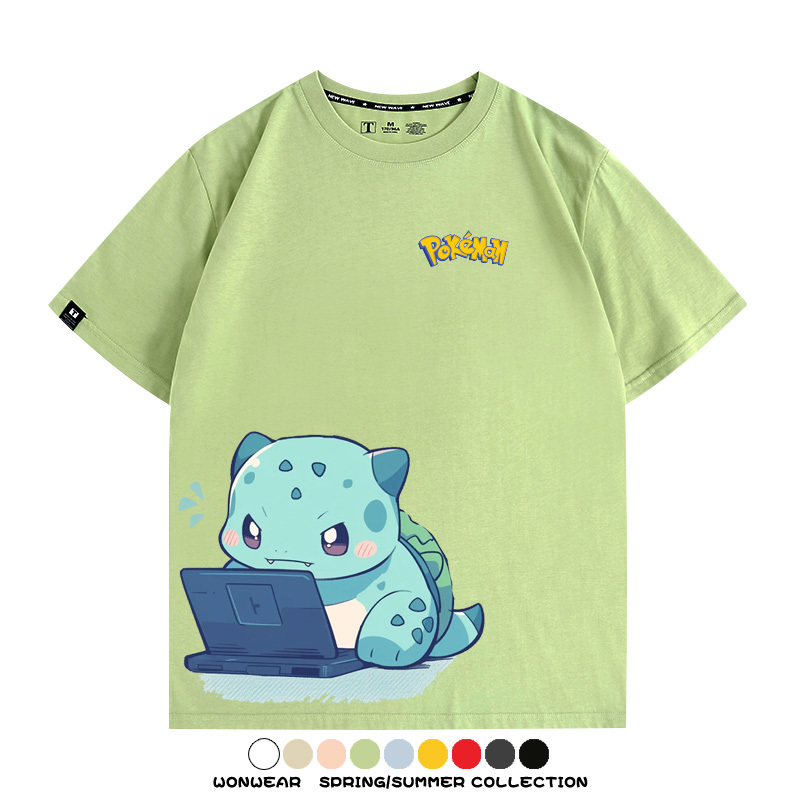 精靈寶可夢上班族 親子情侶裝寬鬆短袖T