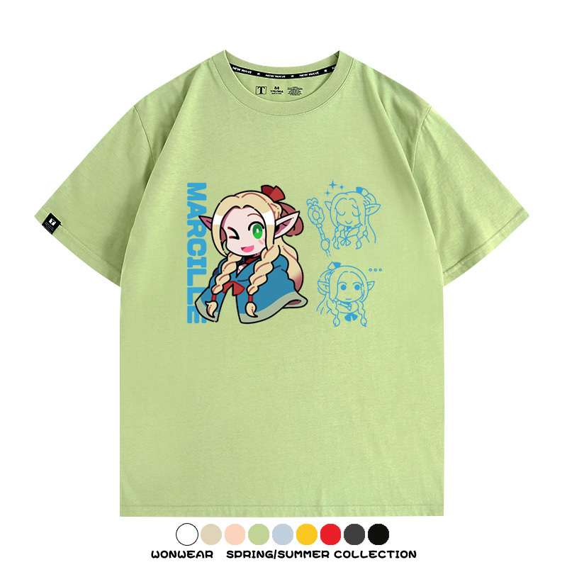 迷宮飯精靈瑪露希爾 親子情侶裝寬鬆短袖T