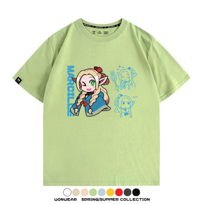 迷宮飯精靈瑪露希爾 親子情侶裝寬鬆短袖T