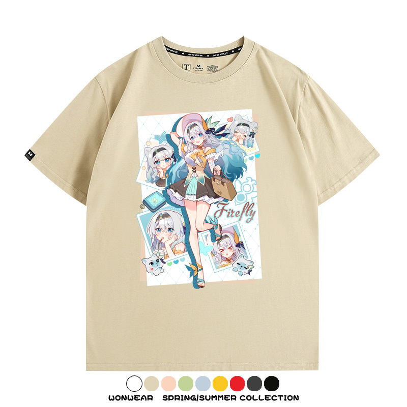 崩壞:星穹鐵道流螢遊戲周邊短袖T恤