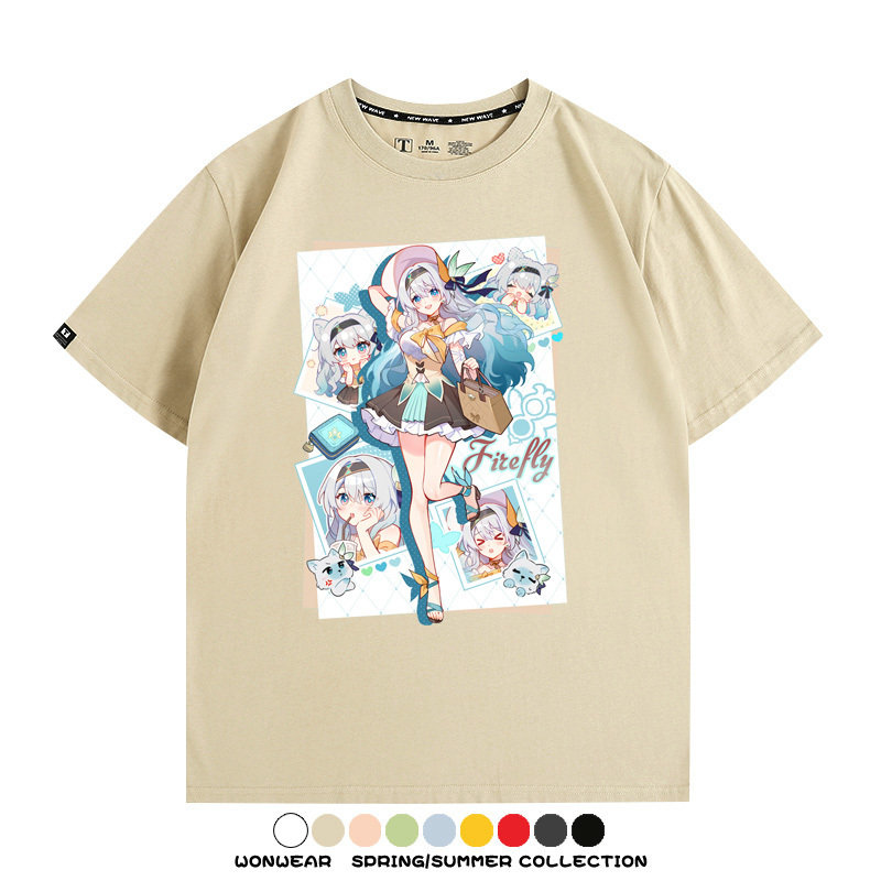 崩壞:星穹鐵道流螢遊戲周邊短袖T恤