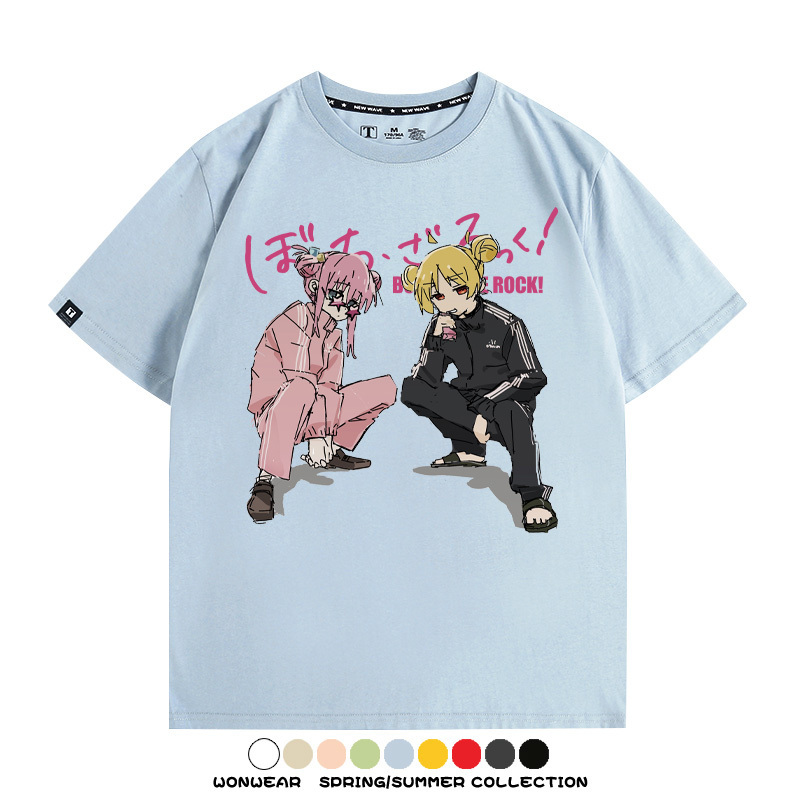 孤獨搖滾後藤一里聯名 親子情侶裝寬鬆短袖T