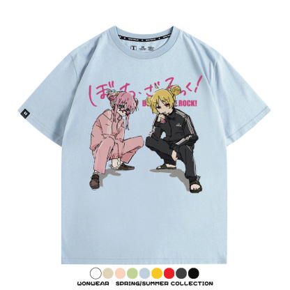 孤獨搖滾後藤一里聯名 親子情侶裝寬鬆短袖T