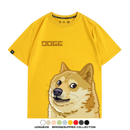 謝謝你狗子網紅柴犬表情包 親子情侶裝寬鬆短袖T