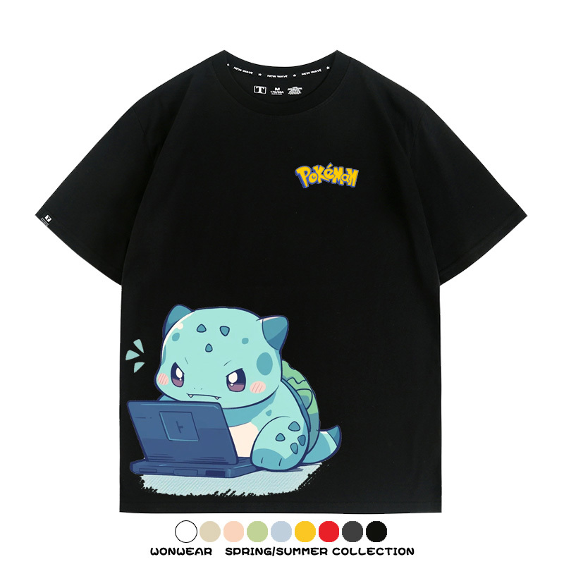 精靈寶可夢上班族 親子情侶裝寬鬆短袖T