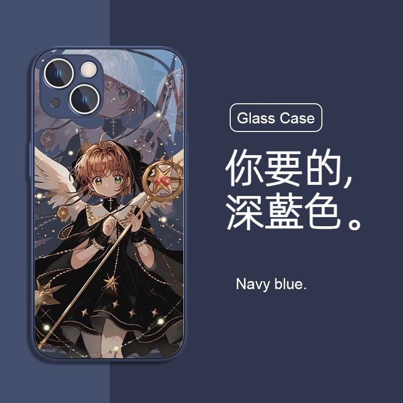 蘋果 系列魔卡小櫻 液態玻璃防摔殼