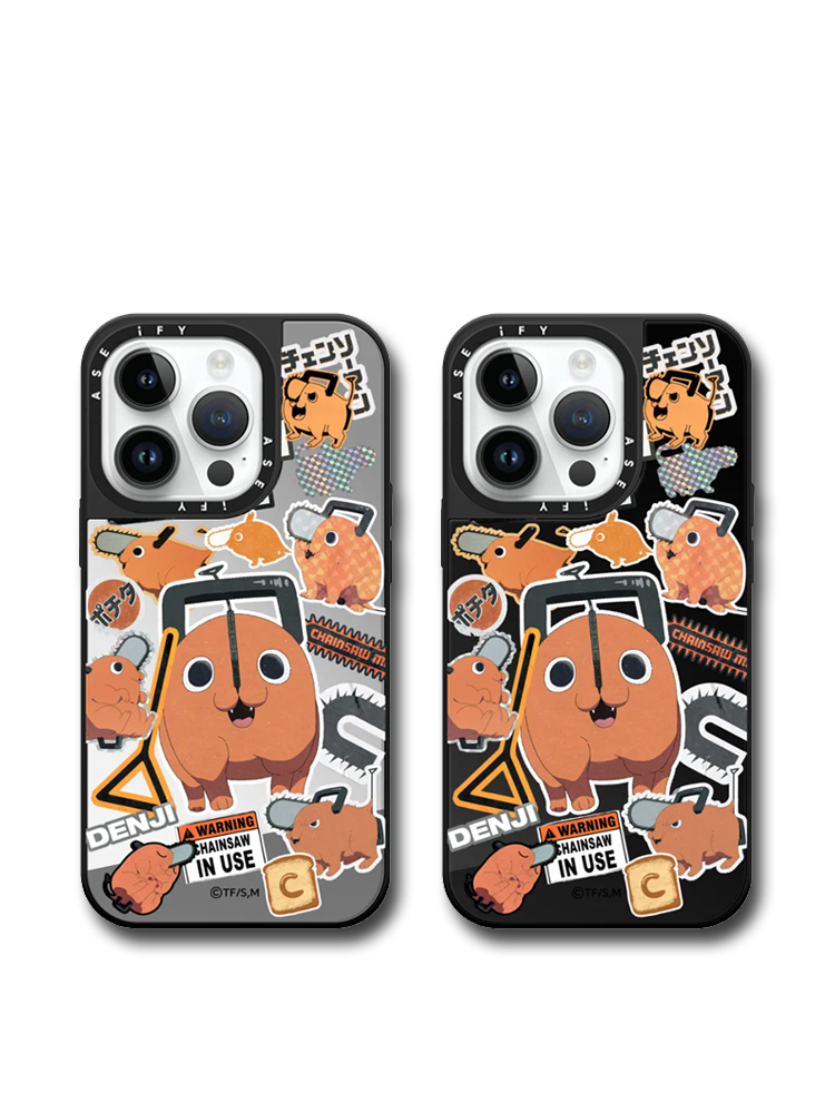 蘋果 系列鏈鋸人 亞克力鏡面保護殼