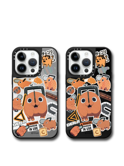 蘋果 系列鏈鋸人 亞克力鏡面保護殼