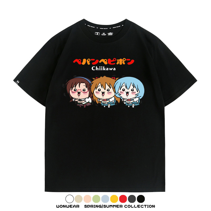 Chiikawa聯動EVA 親子情侶裝寬鬆短袖T