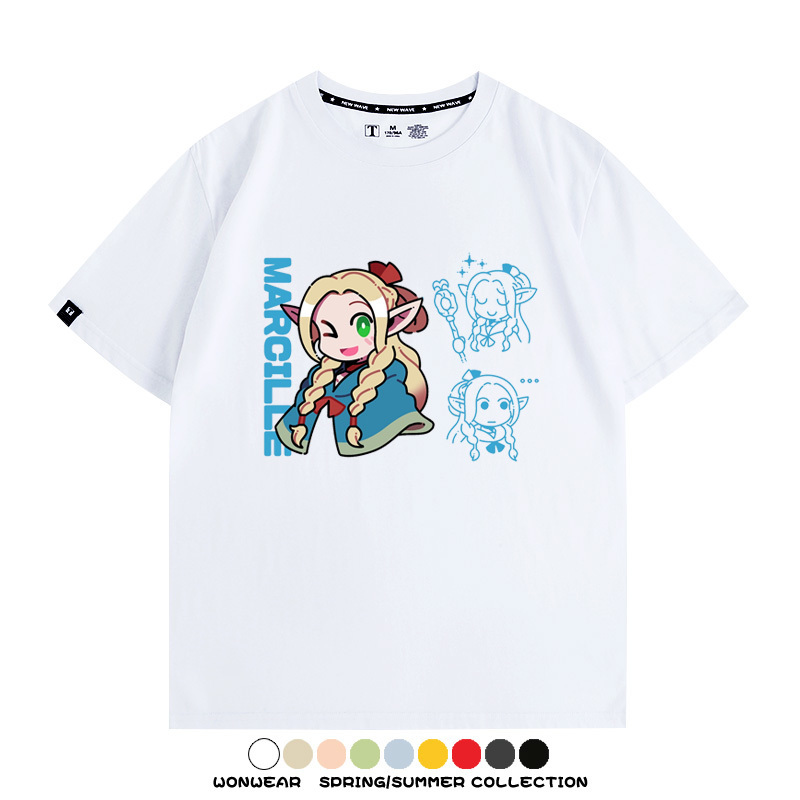 迷宮飯精靈瑪露希爾 親子情侶裝寬鬆短袖T