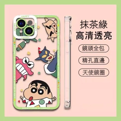 蘋果 系列蠟筆小新 天使眼透明防摔軟殼