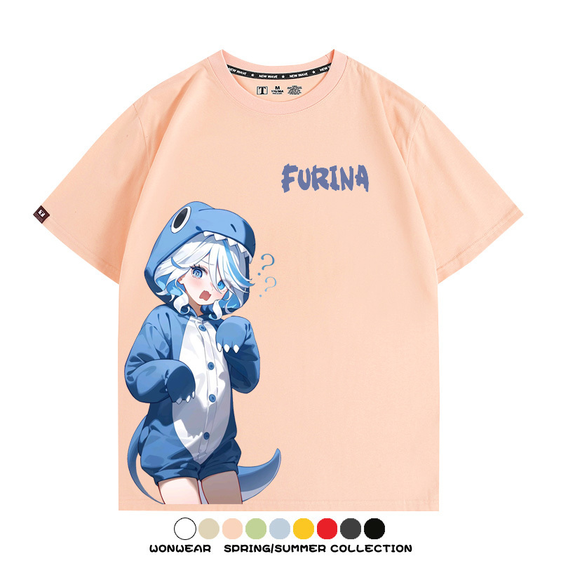 原神芙寧娜 親子情侶裝寬鬆短袖T