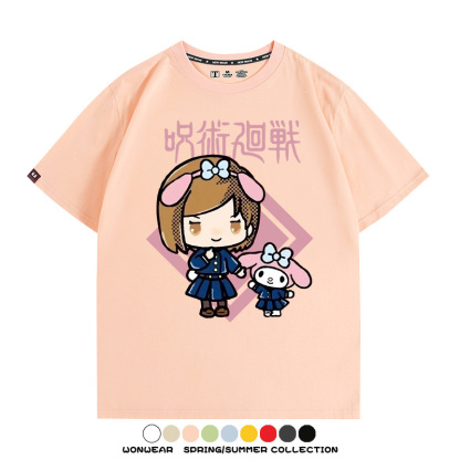 咒術迴戰聯名三麗鷗 親子情侶裝寬鬆短袖T