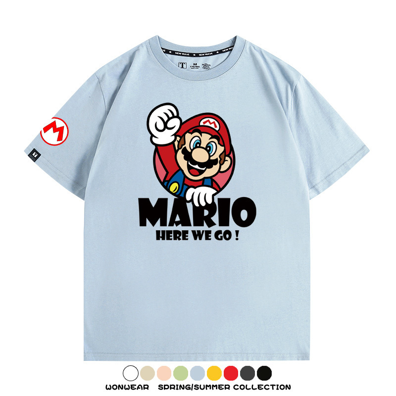 超級瑪利歐兄弟聯名 親子情侶寬鬆短袖T