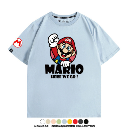 超級瑪利歐兄弟聯名 親子情侶寬鬆短袖T