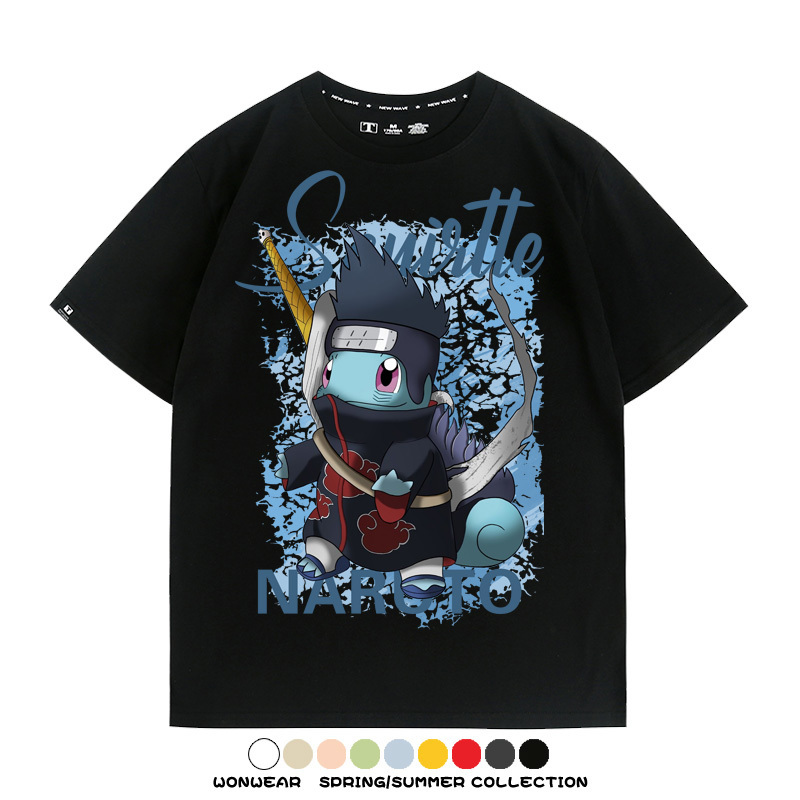 精靈寶可夢聯名火影忍者動漫周邊短袖T恤