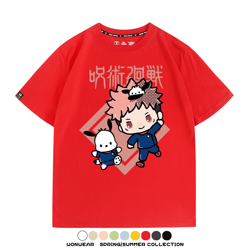 咒術迴戰聯名三麗鷗 親子情侶裝寬鬆短袖T