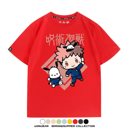 咒術迴戰聯名三麗鷗 親子情侶裝寬鬆短袖T
