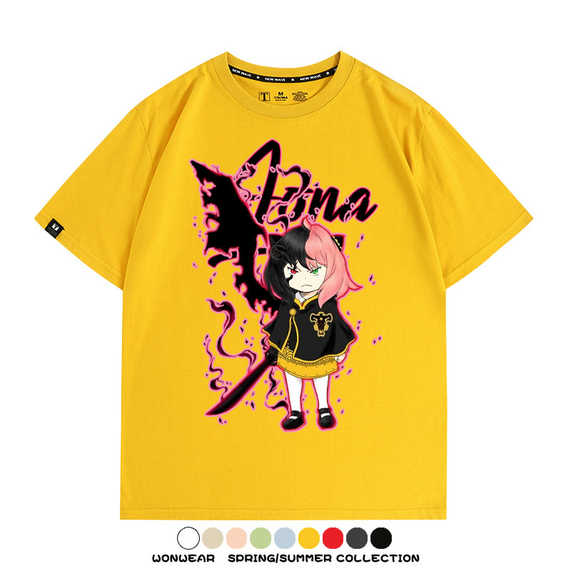 間諜家家酒x黑色四葉草 親子情侶裝寬鬆短袖T