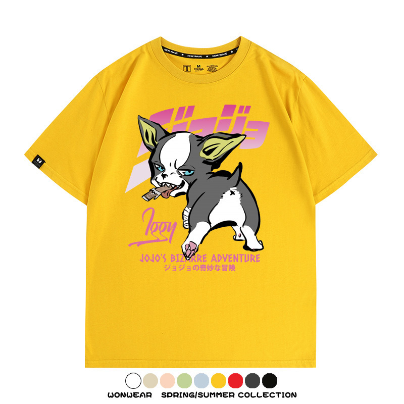 JOJO的奇妙冒險聯名伊奇愚者替身 親子情侶裝寬鬆短袖T