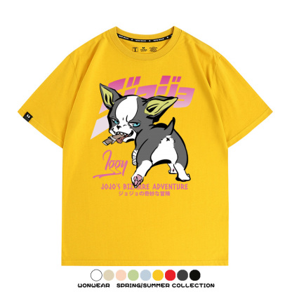 JOJO的奇妙冒險聯名伊奇愚者替身 親子情侶裝寬鬆短袖T