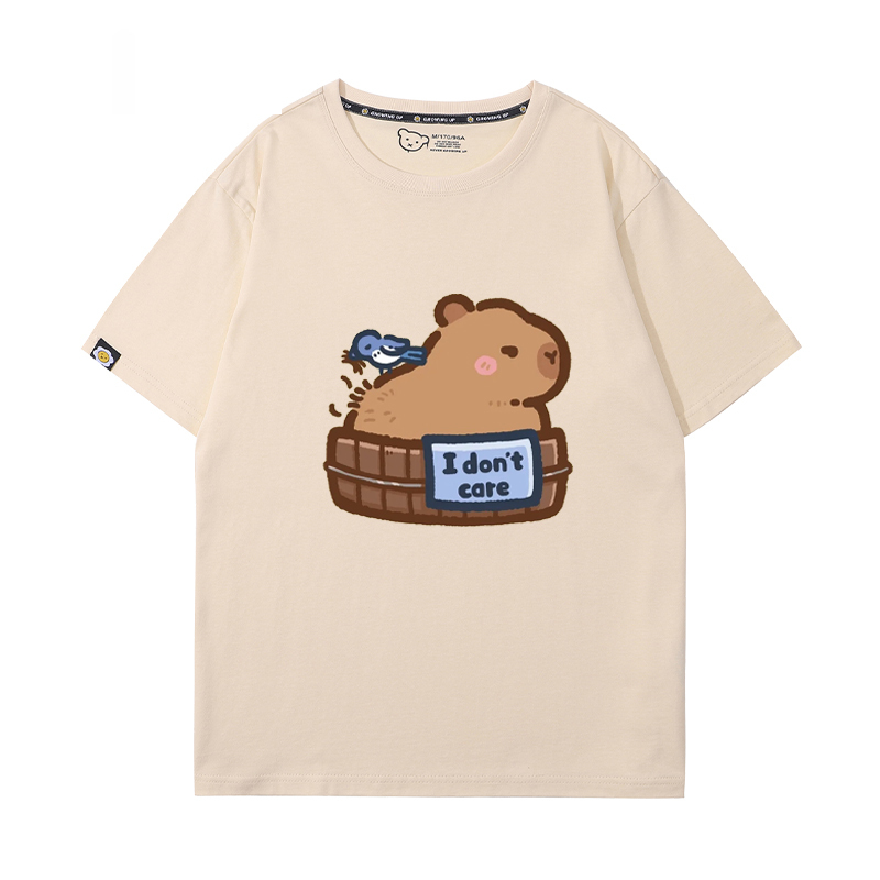 卡皮巴拉 2024親子情侶男女同款 T恤