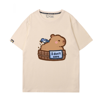 卡皮巴拉 2024親子情侶男女同款 T恤